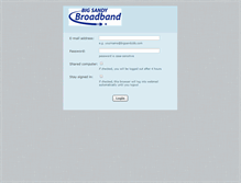 Tablet Screenshot of mail.bigsandybb.com